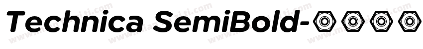 Technica SemiBold字体转换